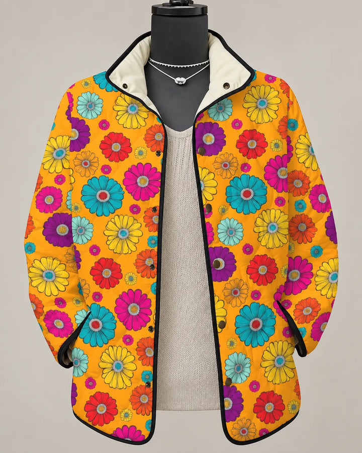 Marigold | Cheerful Bloom Print Jacket