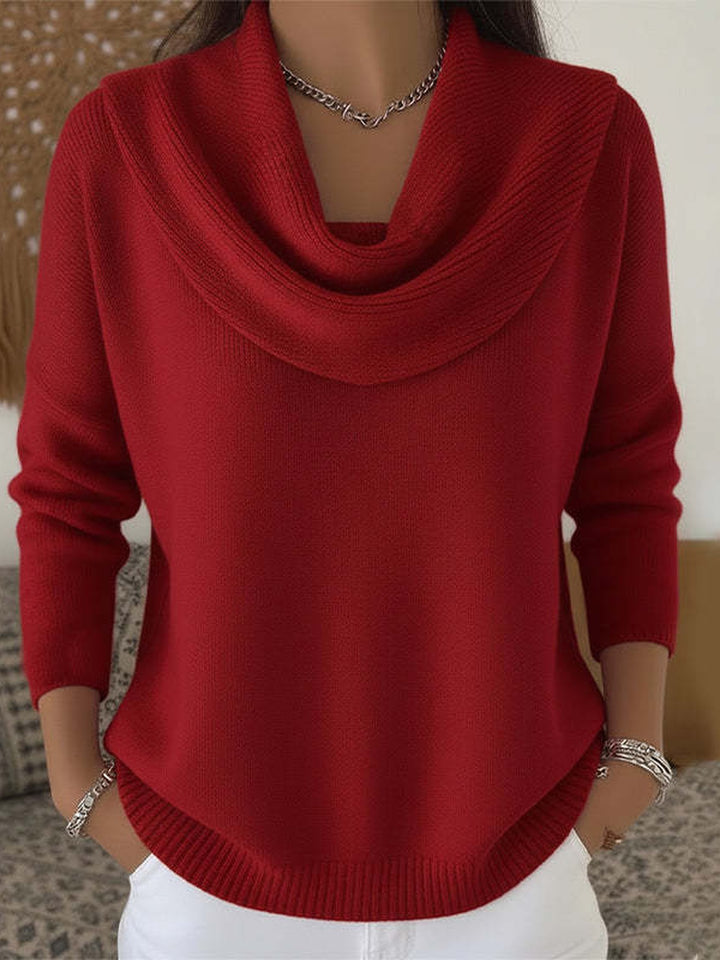 Juliet | Draped-neck sweater