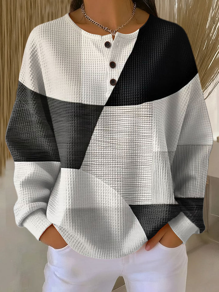 Sylvia | Double-layer textured sweater