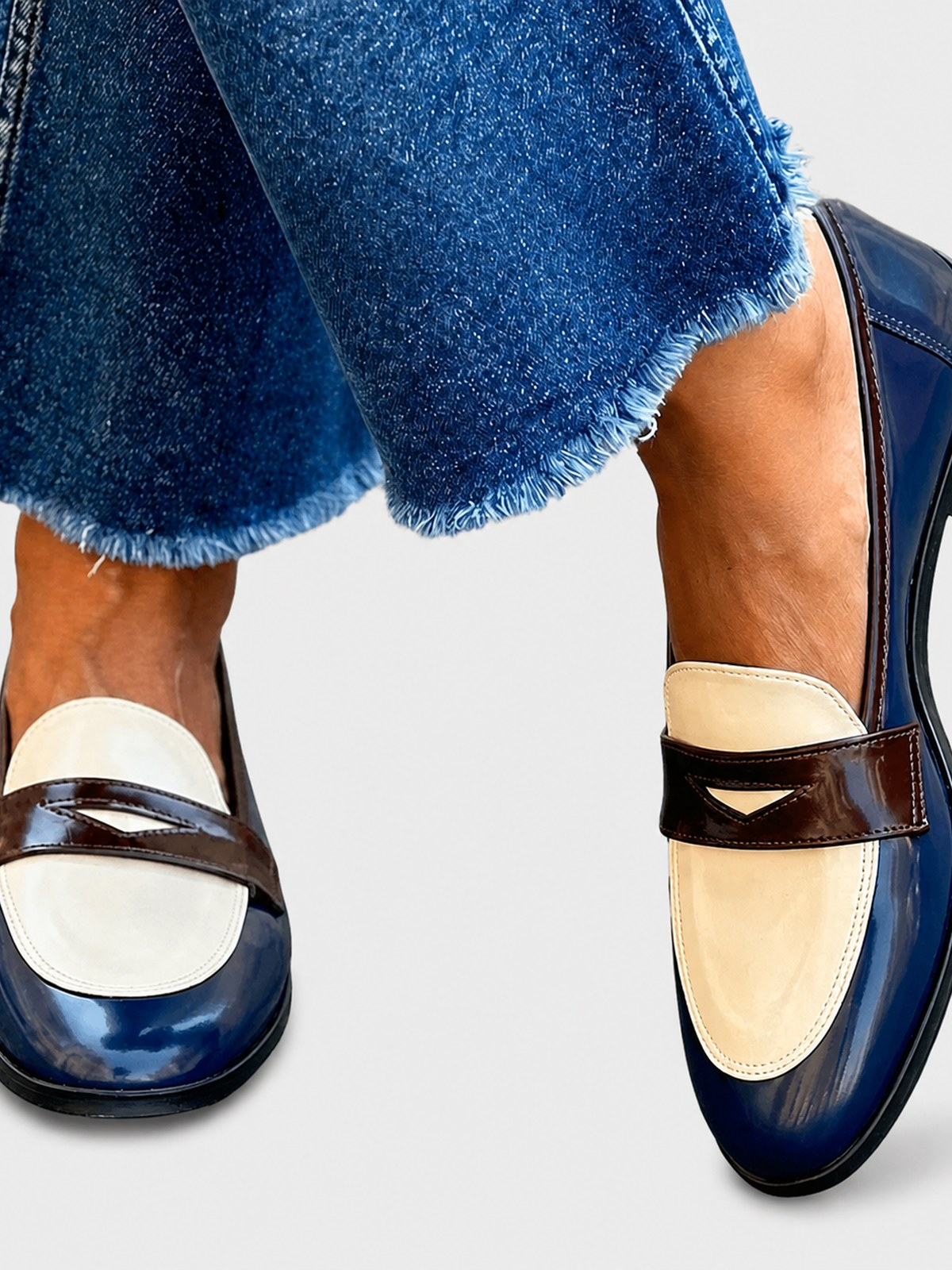 Claudia | Contrast loafers