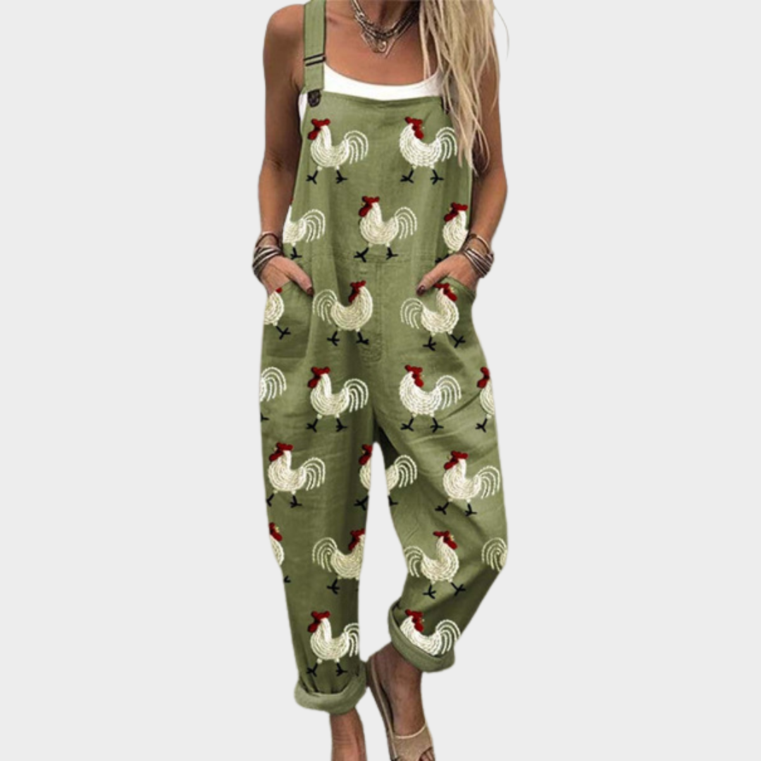 Jumpsuit — Cockerels, olive green