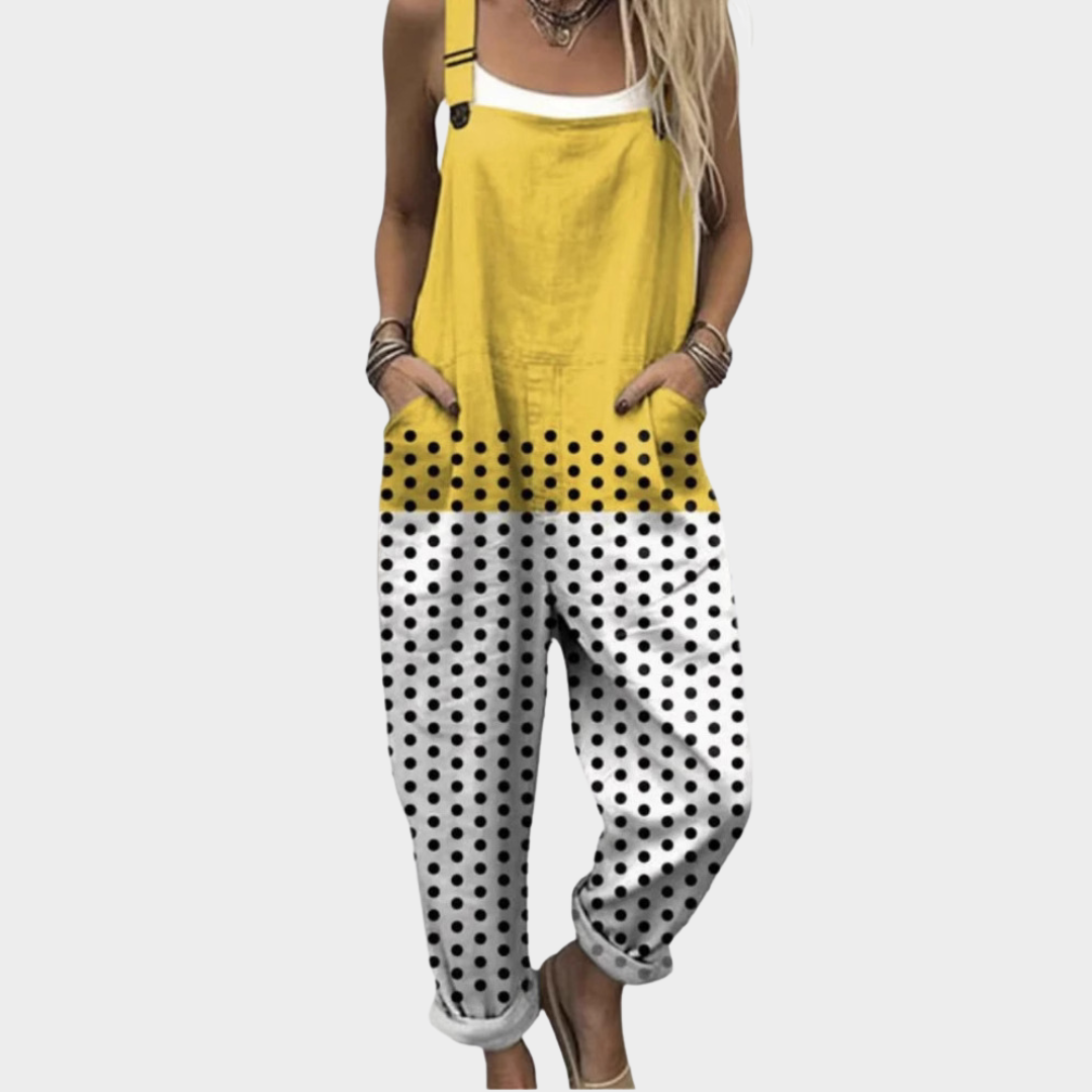 Jumpsuit — Black spots on yellow