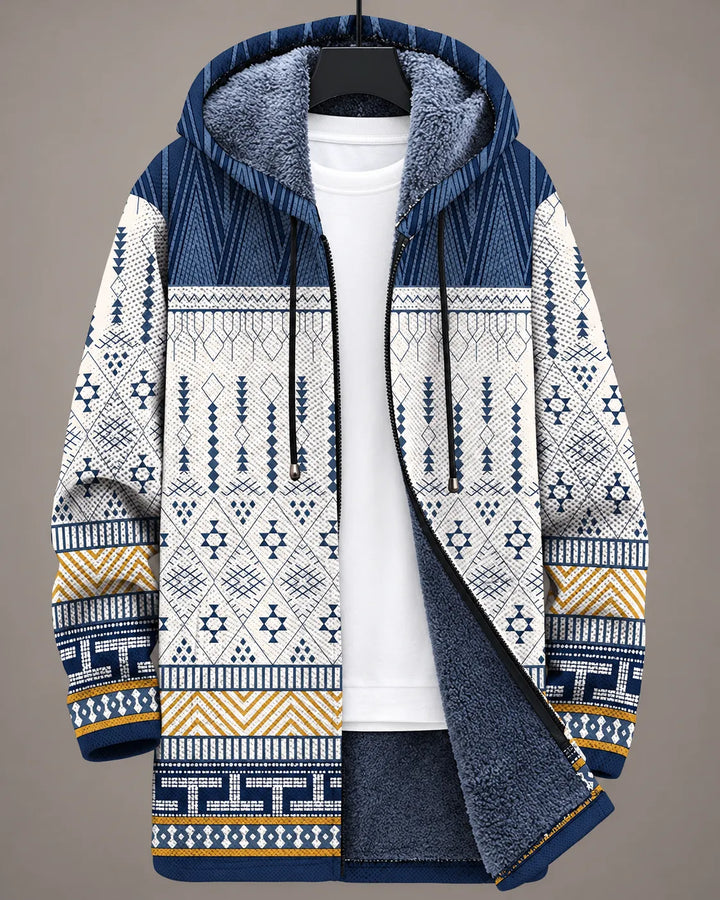 Elara | Heritage Geometric Hooded Jacket
