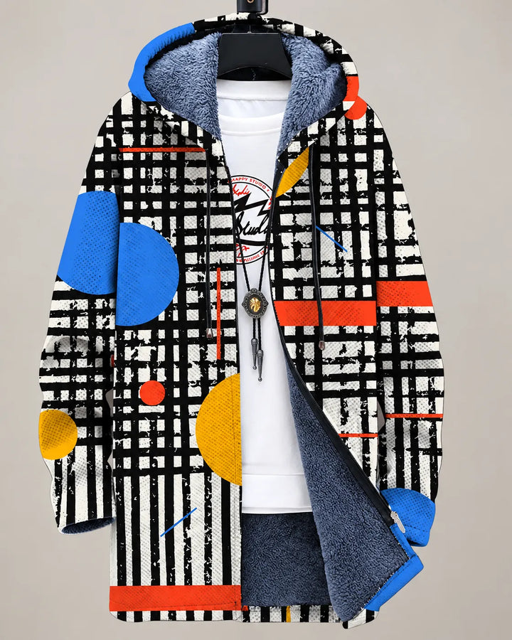 Celeste | Modern Art-Print Hooded Jacket