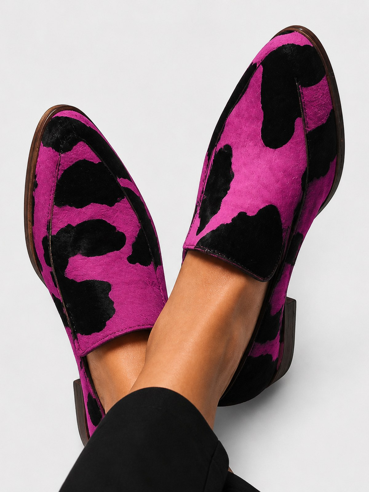 Paloma | Cow-print loafers