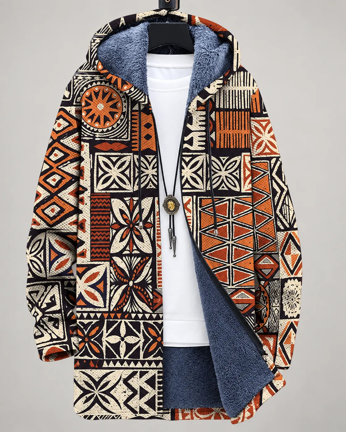 Serena | Mosaic Art Hooded Jacket
