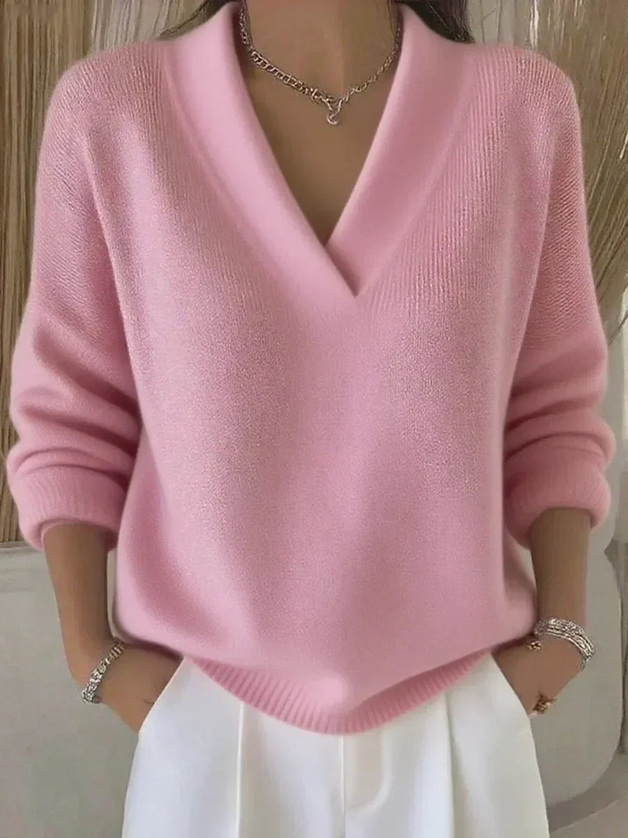 Viola | Soft V-neck sweater