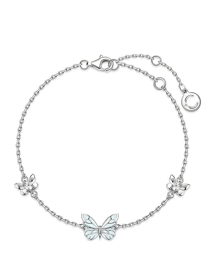 Luminous Dream Blue Butterfly Bracelet