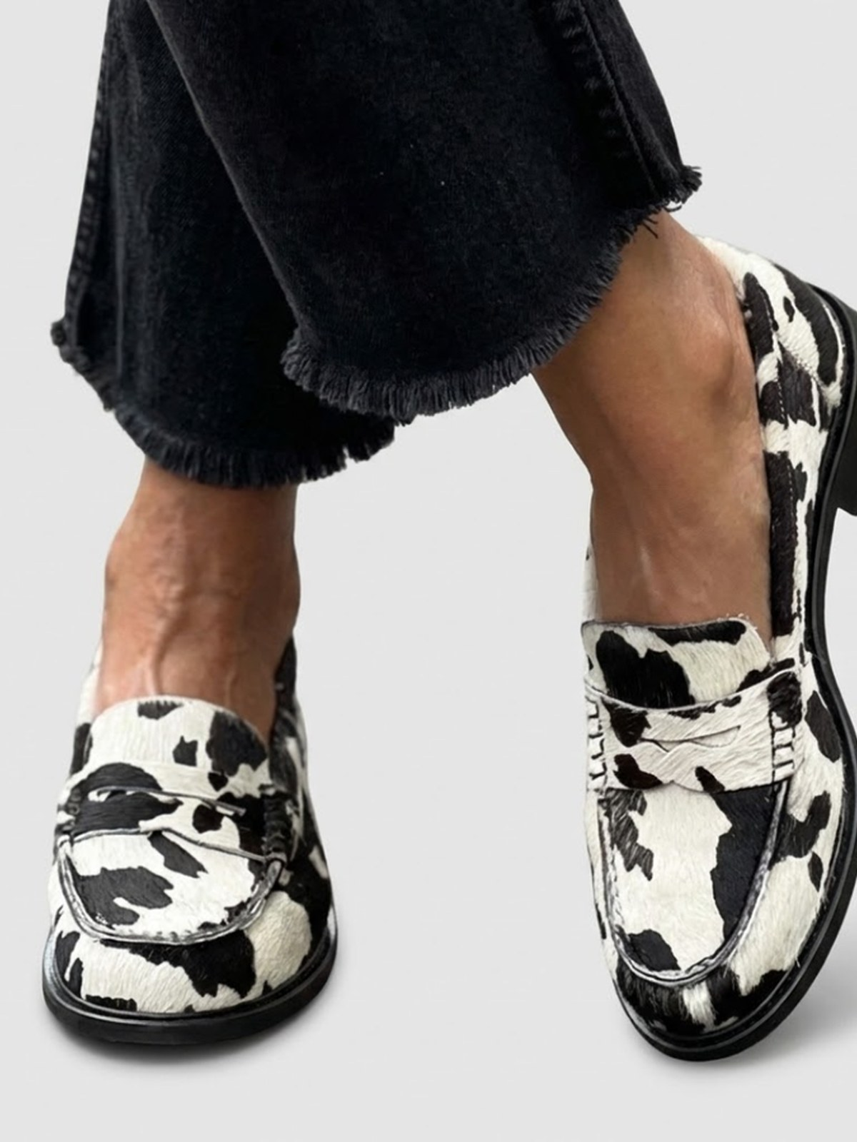 Veerle | Zebra-print loafers