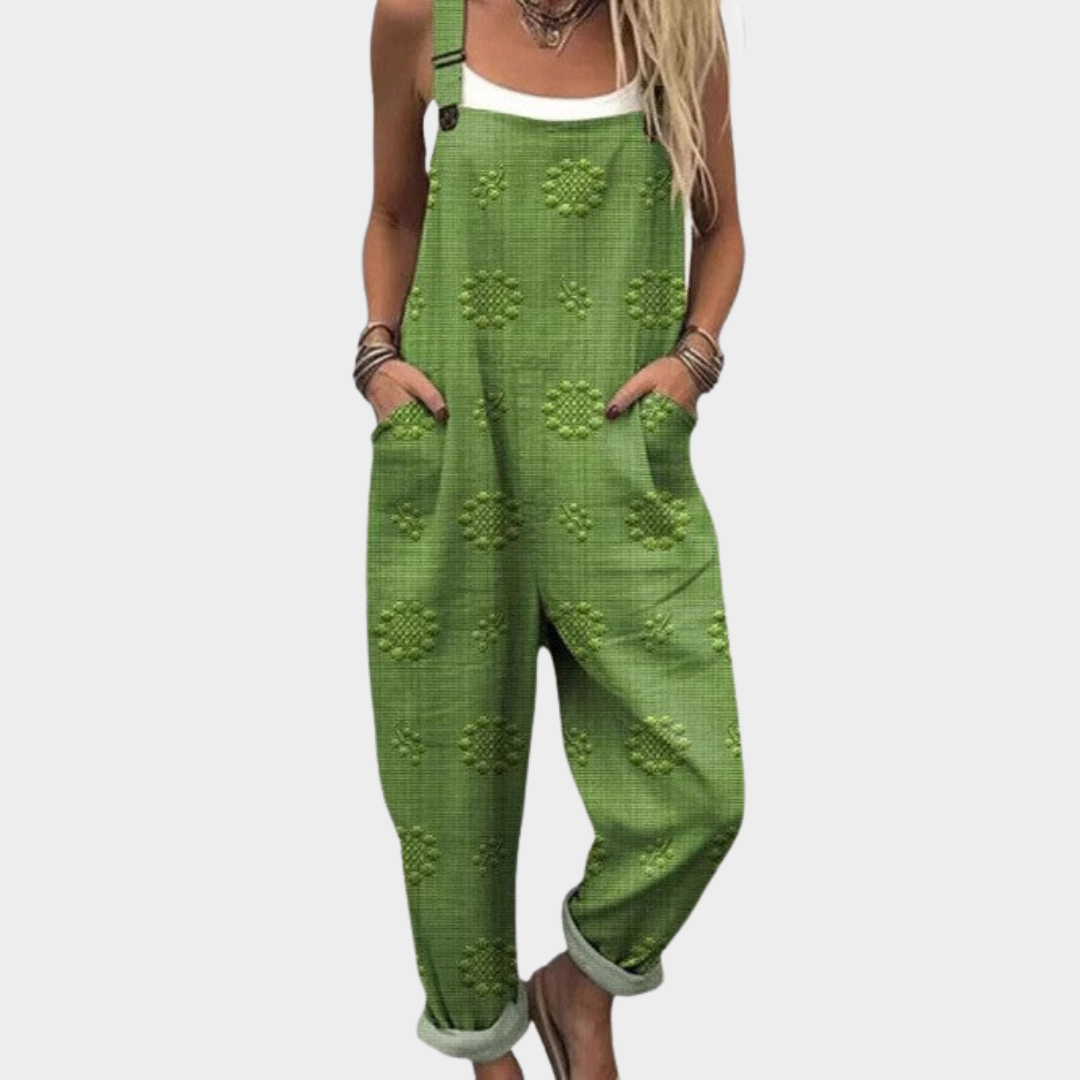 Jumpsuit — Green texture
