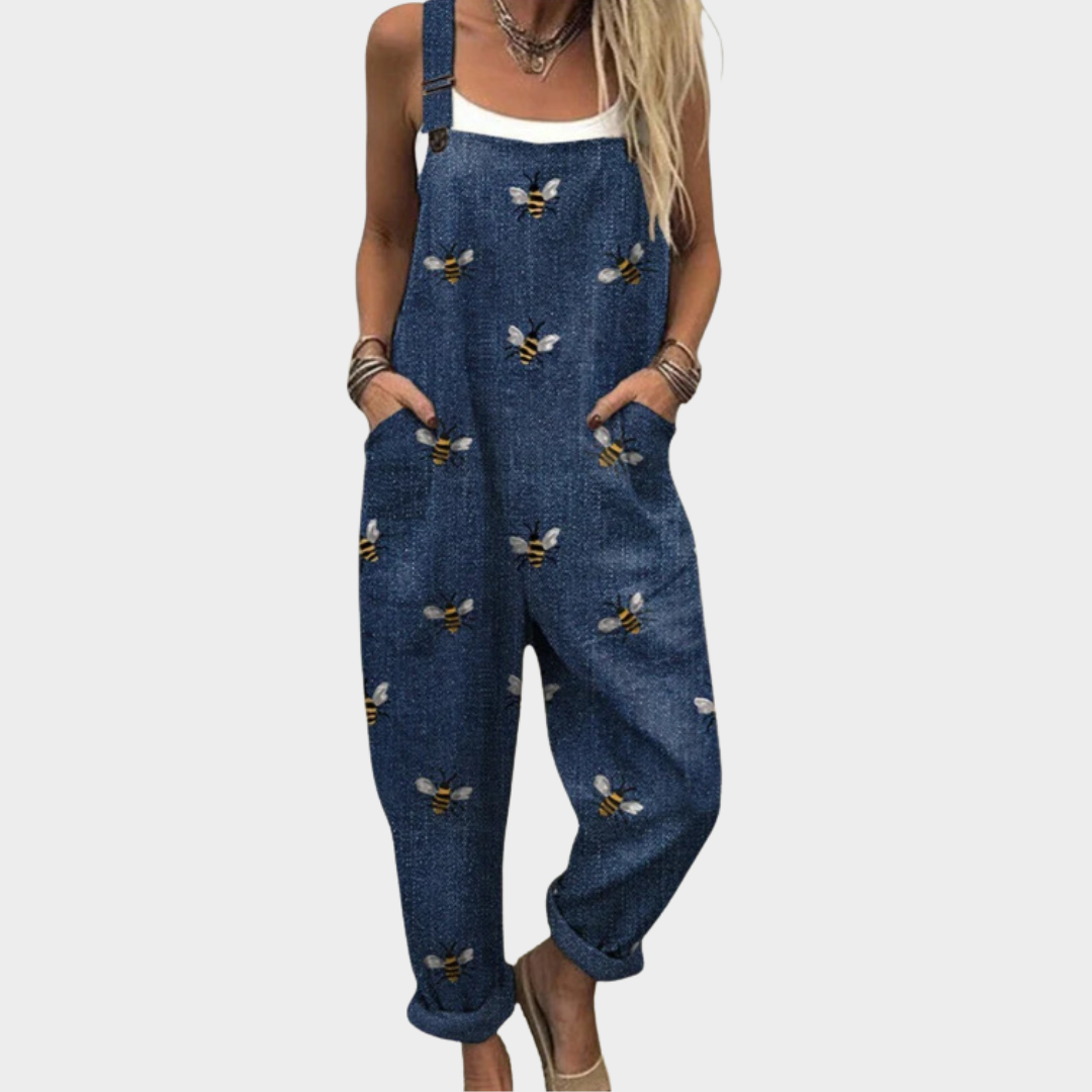 Jumpsuit — Bees, denim