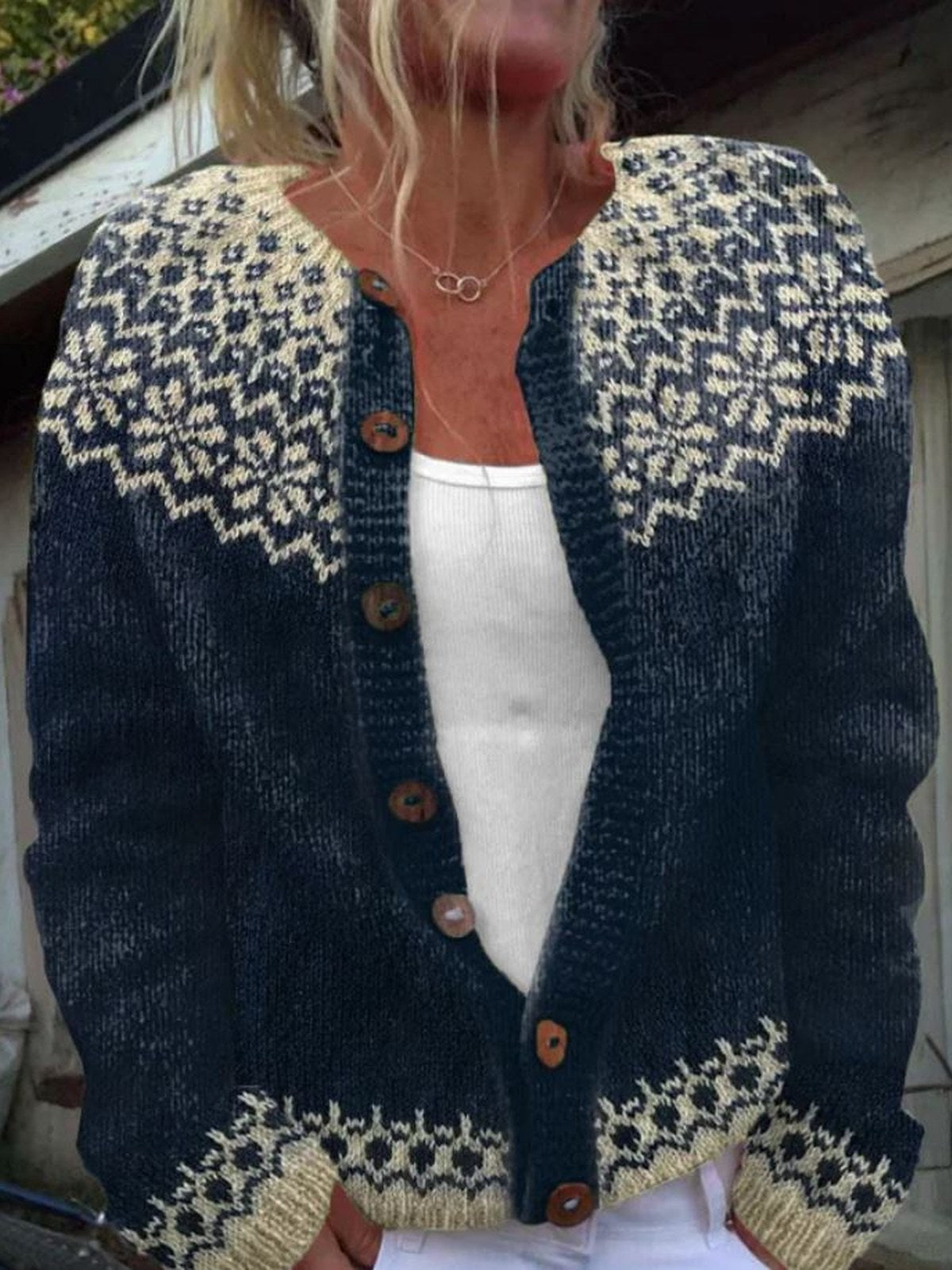 HATTIE | VINTAGE KNITTED CARDIGAN