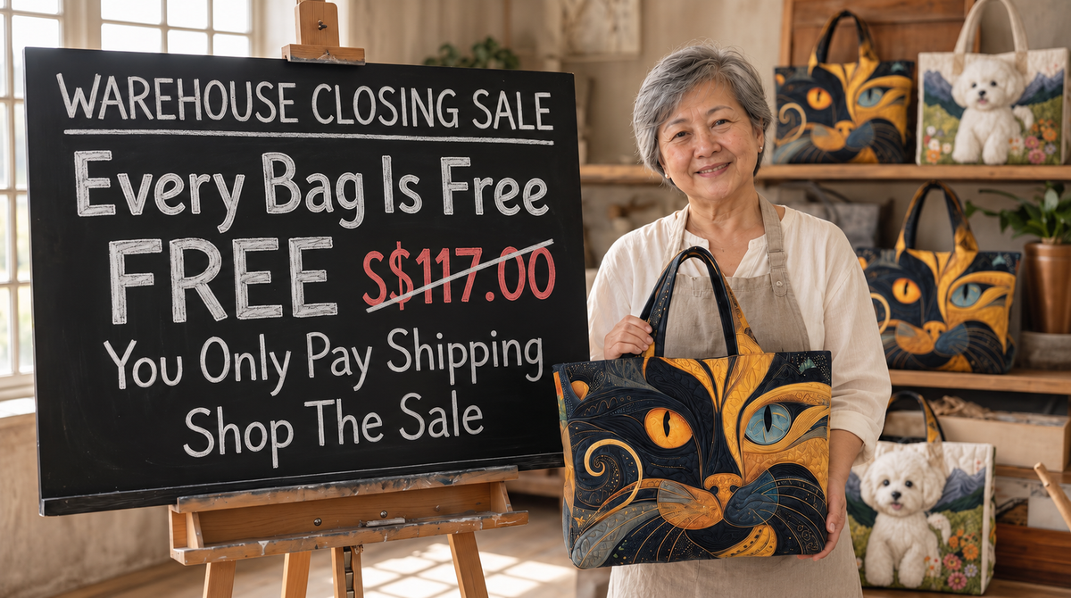 Mei Ling is retiring — every bag is free, you only pay shipping